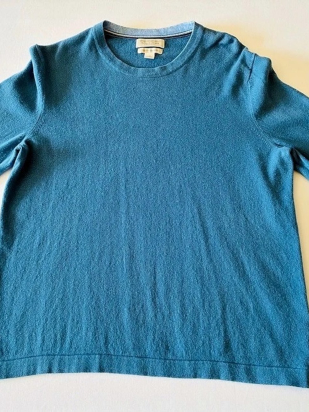 Banana Republic Blue Cashmere Blend Crewneck Size Medium